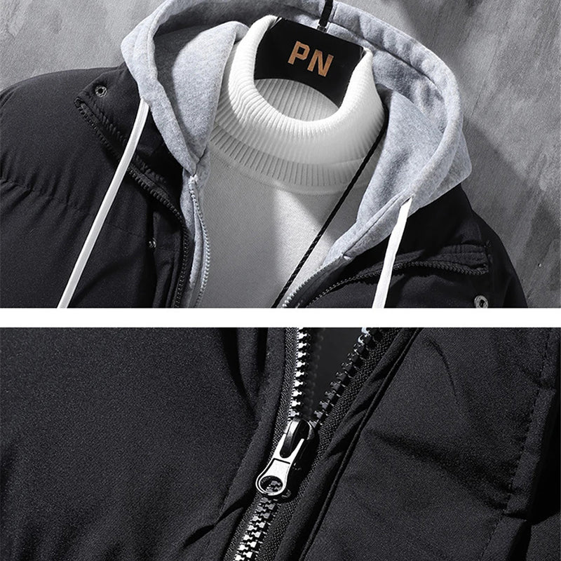 Men Winter Windproof Thickened Cotton Jacket