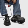 Niche British Casual Men's Shoes Thick Bottom Increased