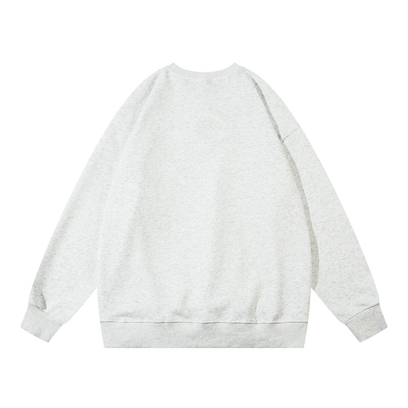 Kitten Animal Print Loose Round Neck Sweater