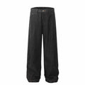 Black Wide-leg Jeans Men's Loose Mopping Casual Pants