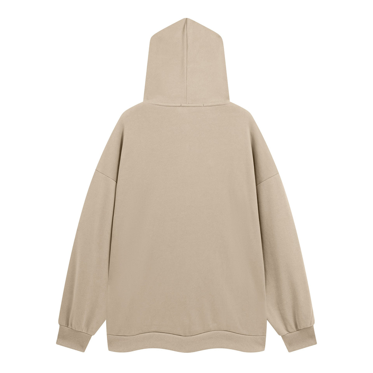 Autumn And Winter Metal Design Four Awn Star Plus Velvet Thickened Hooded Sweatshirt