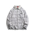 Men's Casual Braided Plaid Lapel Jacket