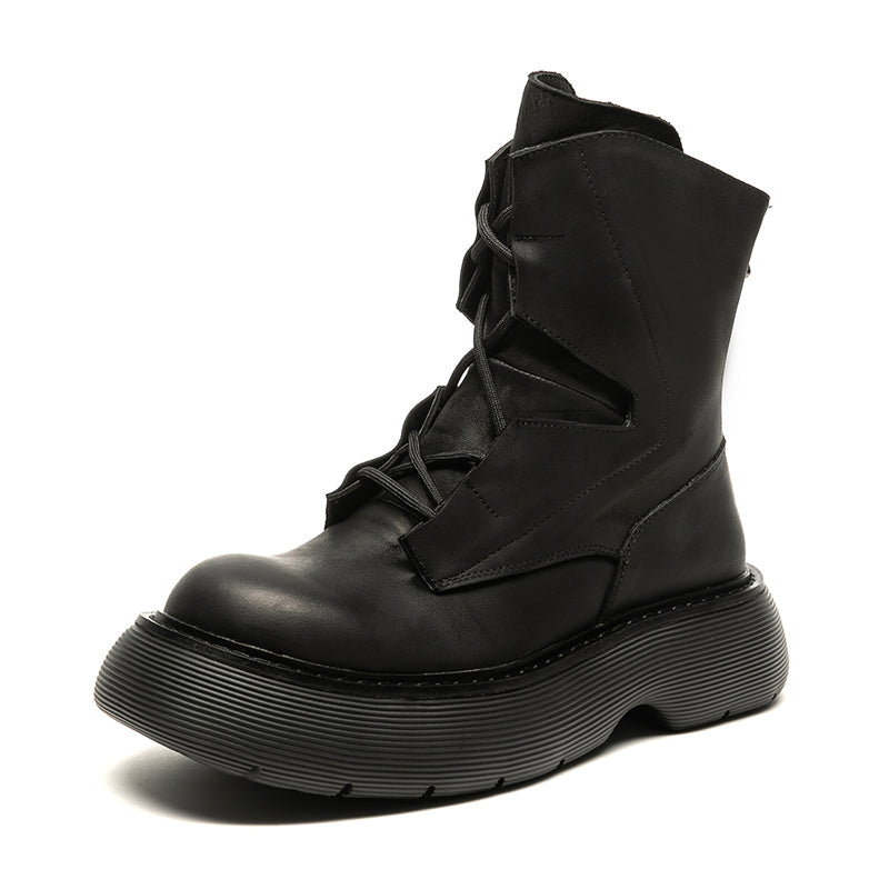 Mens Fashion Casual Thick Bottom Increase Casual Short Boots