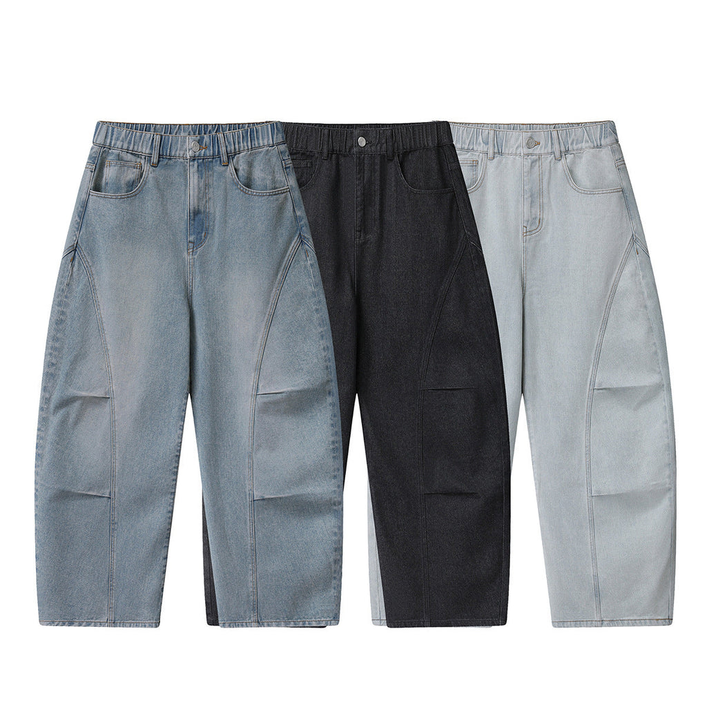 Men's Three-color Loose Trendy Machete Jeans
