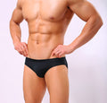 Thin U Convex Men's Ice Silk Seamless Panties Low Waist Briefs
