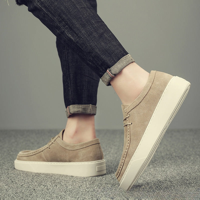 British Style Fashion Men's Breathable Shoes Casual Work Shoes