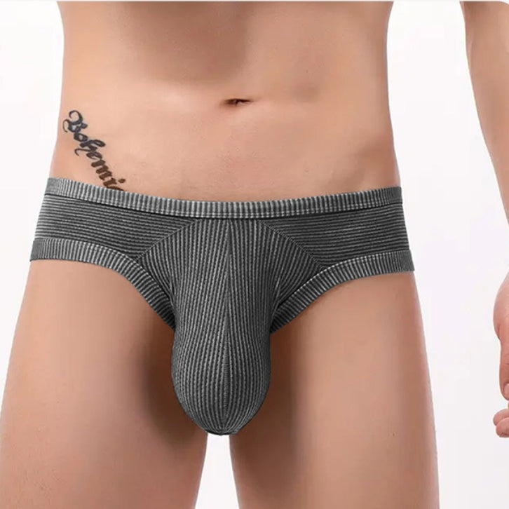 Men's Sexy Back Hollow Briefs Low Waist Sexy Three-dimensional