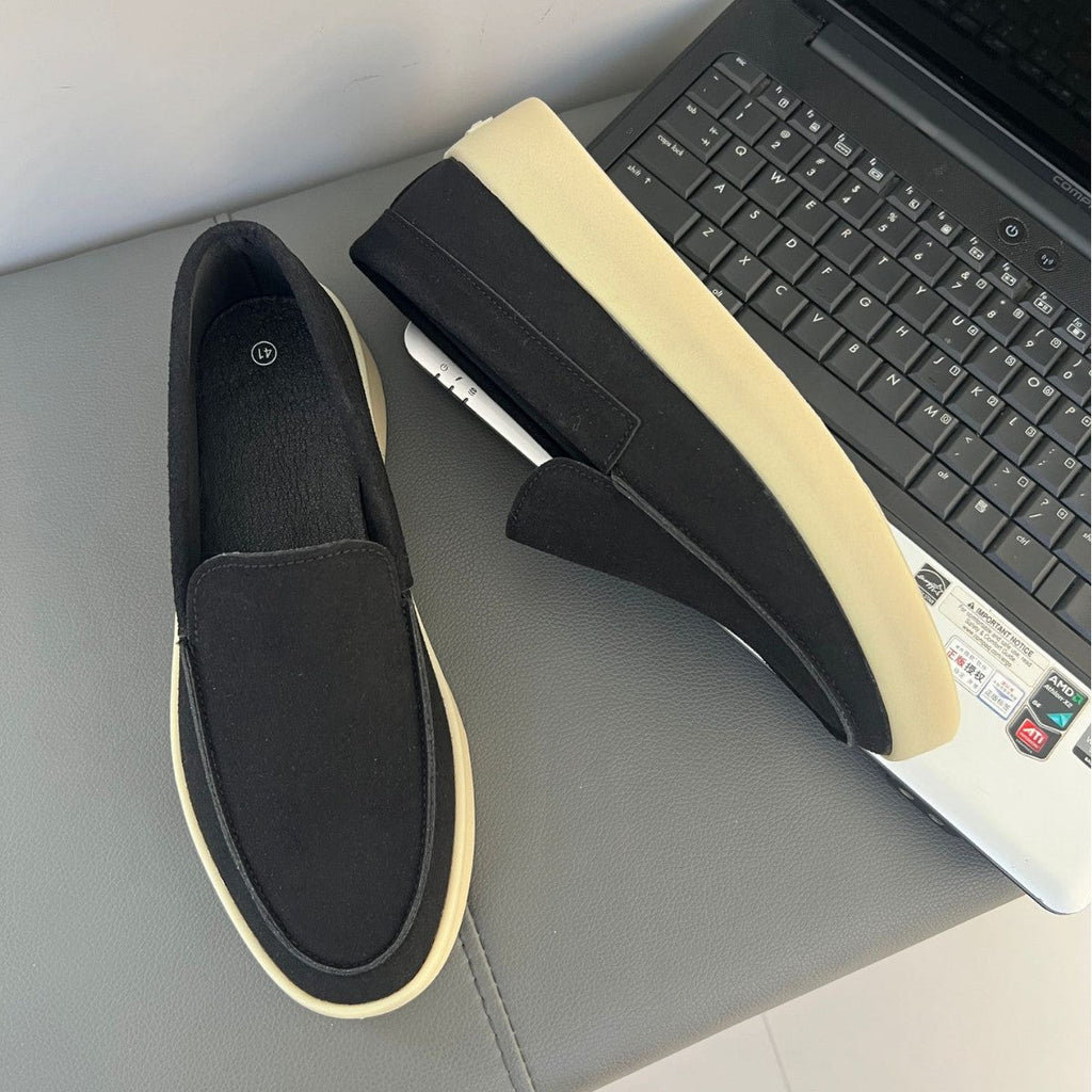 Suede Trendy One Pedal Loafers Casual Men's Shoes
