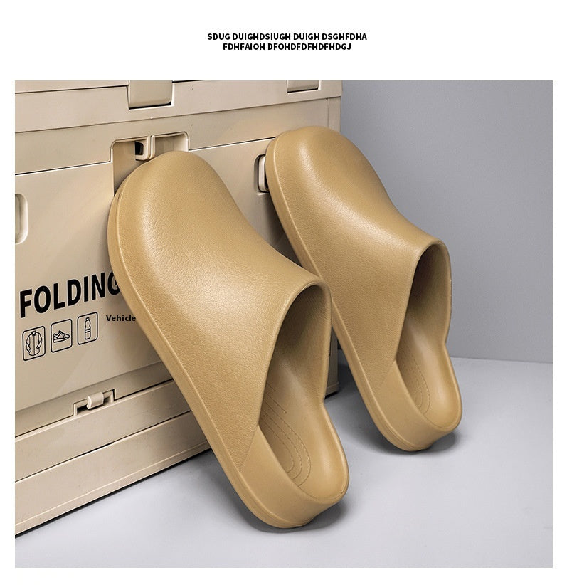 Closed-toe Slippers Outer Wear Non-slip, Waterproof And Oil Resistant Half Slippers