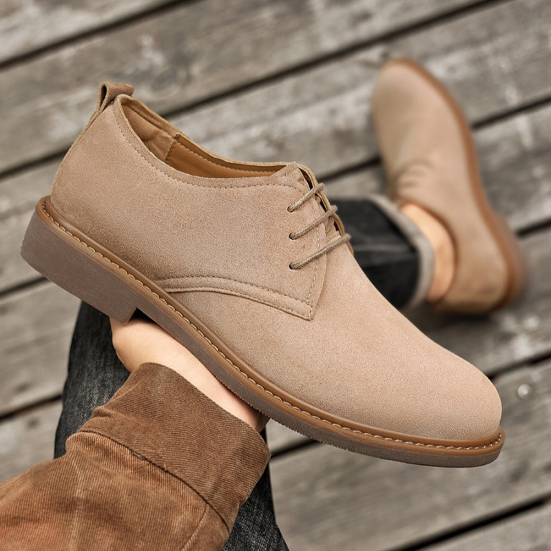 Autumn Retro British Martin Leather Shoes Men's Outdoor Work Shoes Suede