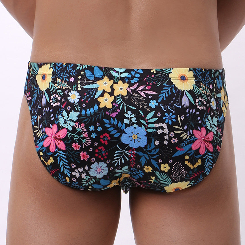 Printed Men's Briefs Triangle U Convex Design