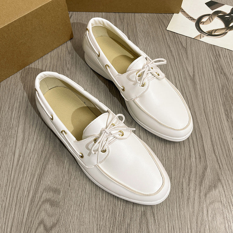 Fall Casual Leather Shoes Men's British Style Simple