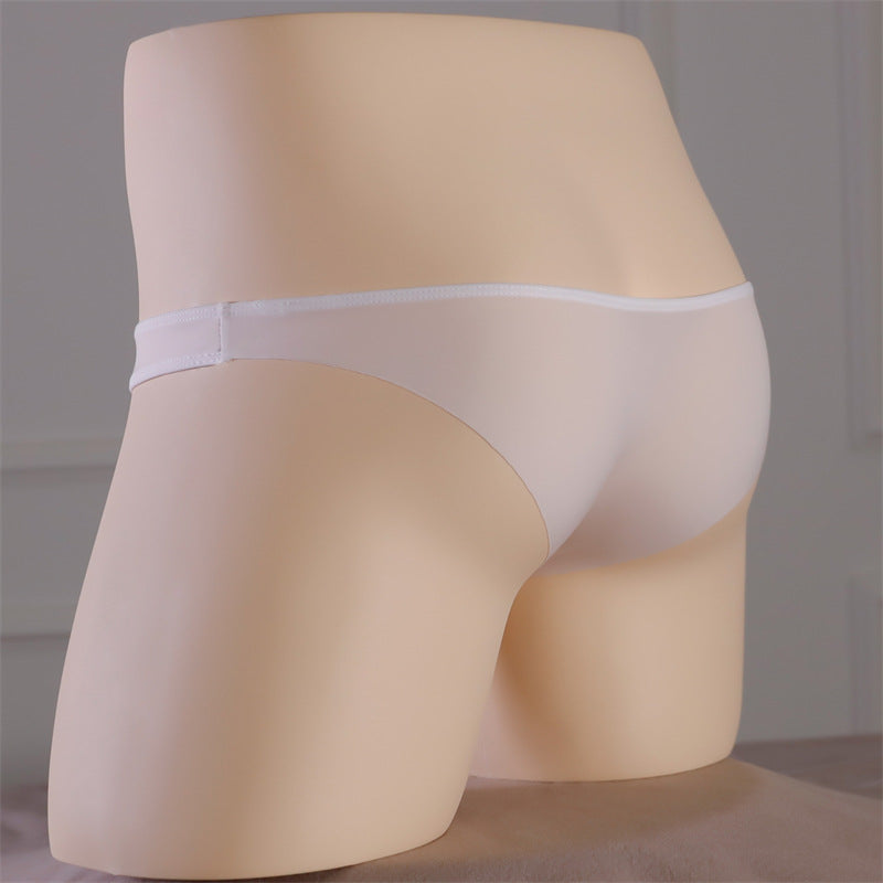 Men's Summer Ice Silk Low Waist Comfortable Nude Feel Light Men's Seamless Underpants