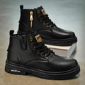 Autumn Leisure Leather Waterproof Retro British Style Men's Plus Size Martin Boots