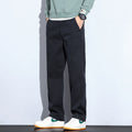 Men's Elastic Waist Solid Color Loose Drooping Casual Pants