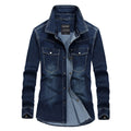 Men's Long Sleeved Denim Shirt Outdoor Leisure