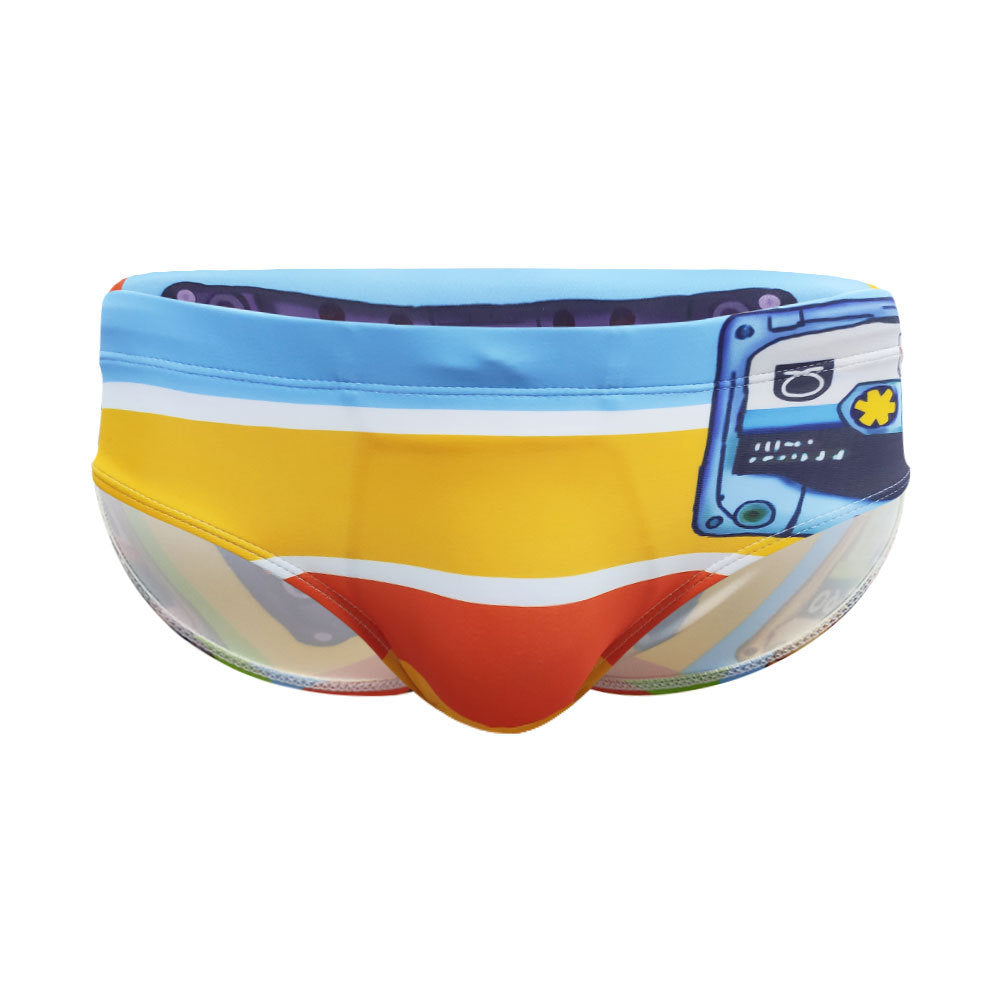 Low Waist Quick Dry Men's Triangle Swimming Trunks