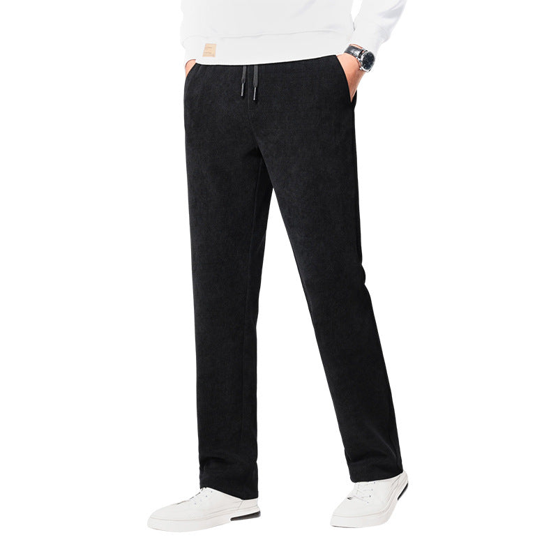 Men's Corduroy Straight Pants Loose Casual Pants