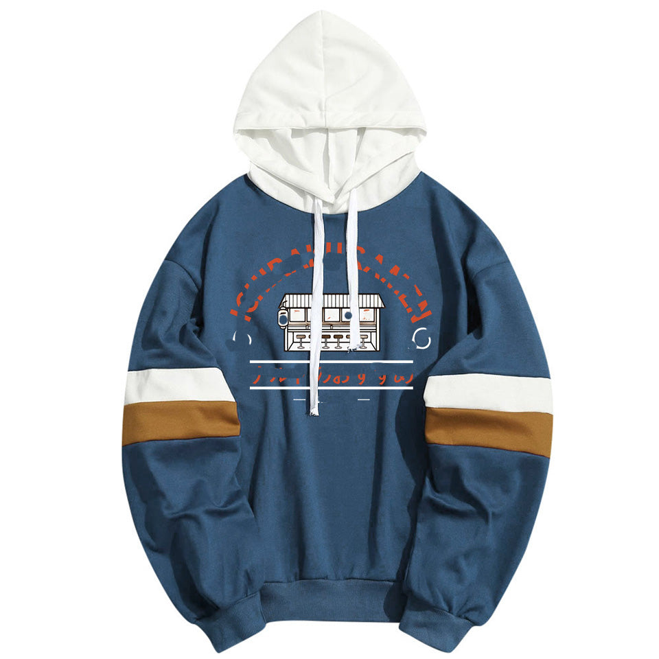 Stitching Double Sweater Men's And Women's Hoodie Sweatshirt