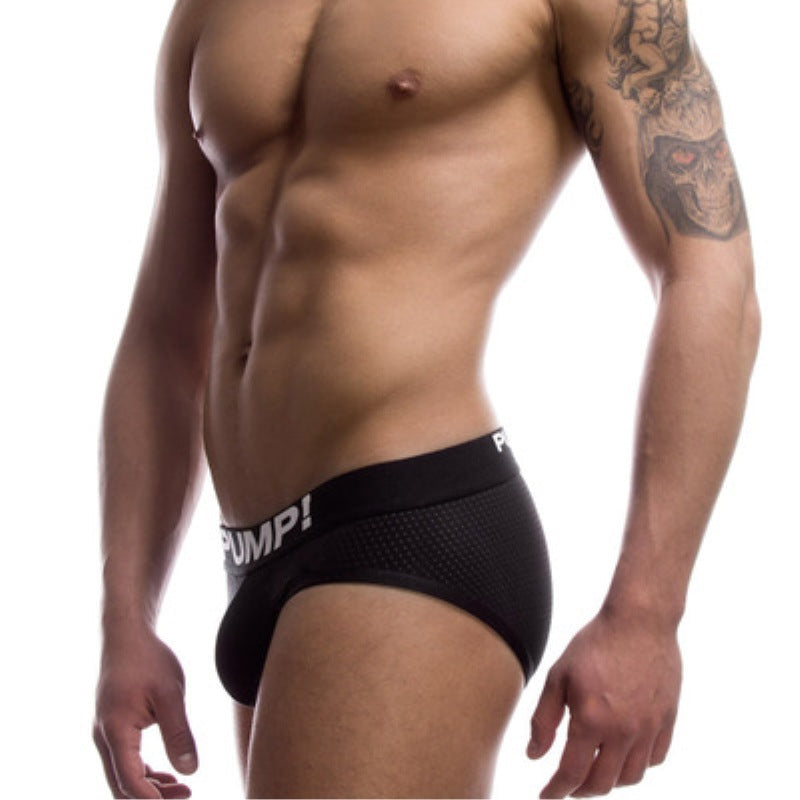 Black And White Briefs Men's Cotton Mesh Underwear