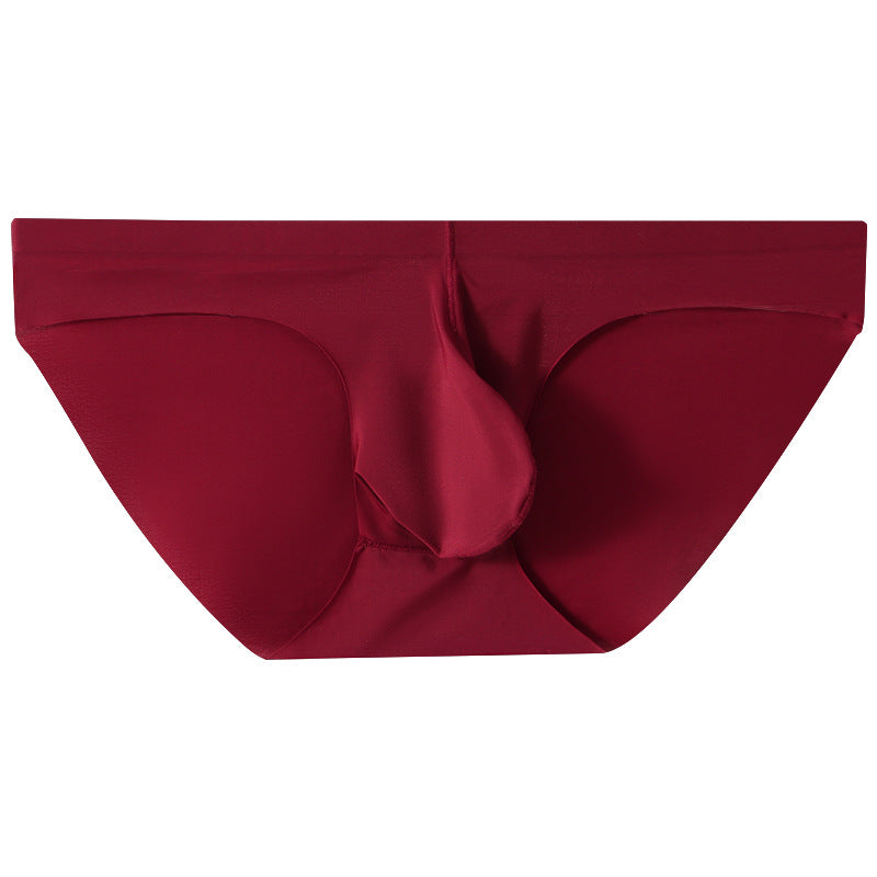 Ice Silk Seamless Men's Briefs