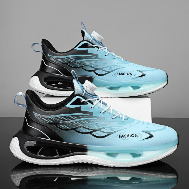 Shock Absorption Rotating Youth Button Sneaker