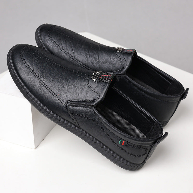 Spring And Summer Versatile Casual Middle-aged Men's Leather Shoes