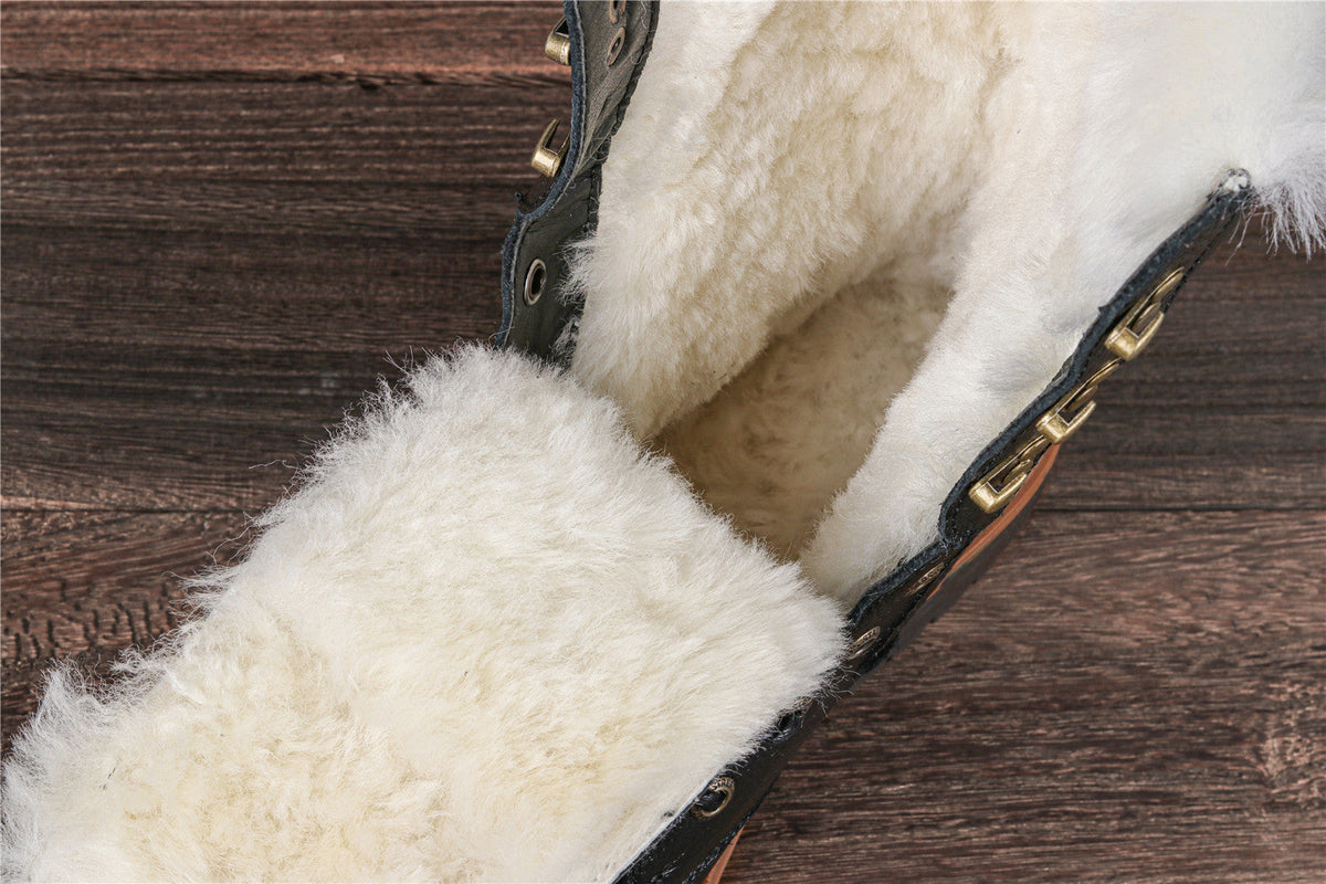 Wool Inner Top Layer Cowhide Upper For Men