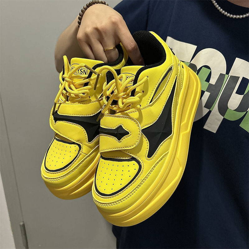 Student Casual Platform Height Increasing Trendy Couple Men's And Women's Board Shoes