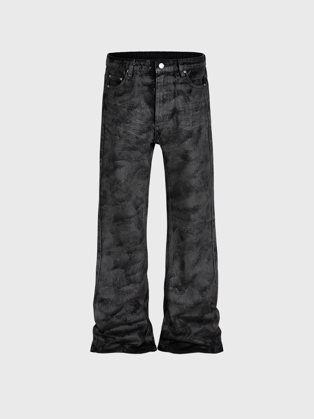 Men's Wide Leg Black Trousers Skinny Jeans