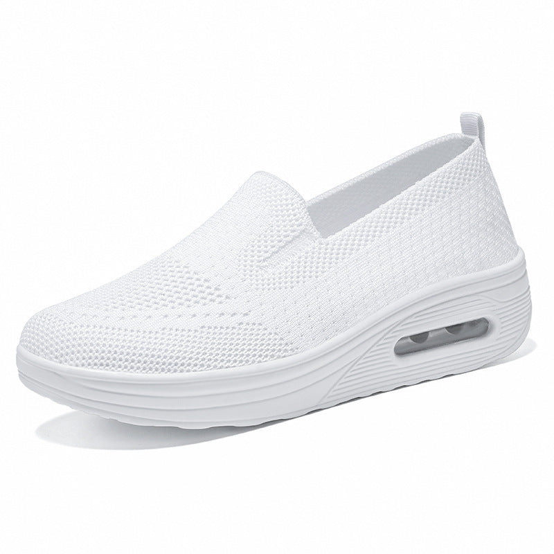 Women's Casual Shoes Breathable Flyknit Shock-absorbing