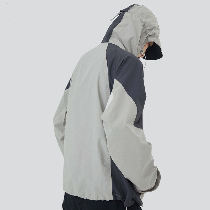 Outdoor Retro Pocket Mountain Camping Loose Color Jacket