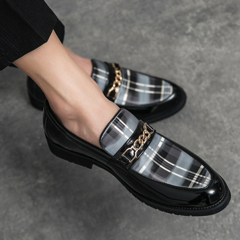 Pointed Casual Leather Shoes Men's Shoes