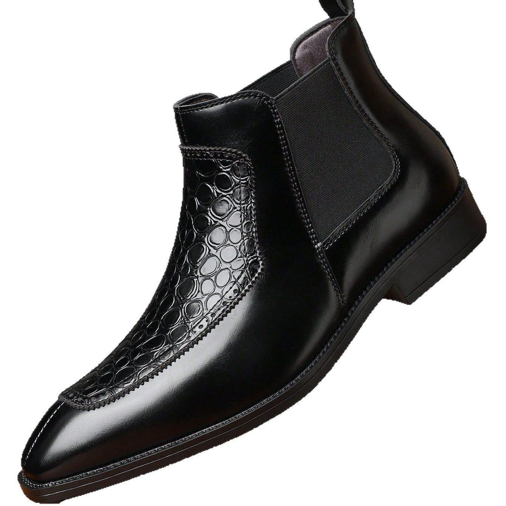 Business Casual Mid-top Retro Men's Pointed Versatile Martin Boots