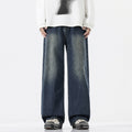 Trend Half Elastic Waist Jeans For Men