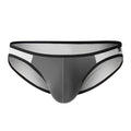 Men's Thin Ice Silk Single Layer U Pouch Low Waist Briefs