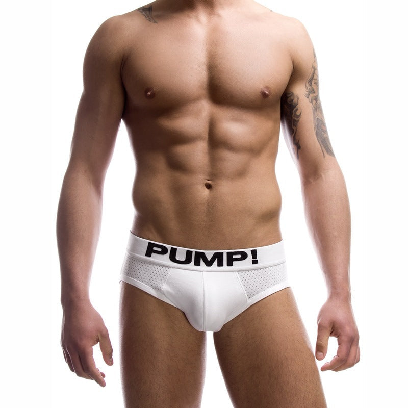Black And White Briefs Men's Cotton Mesh Underwear