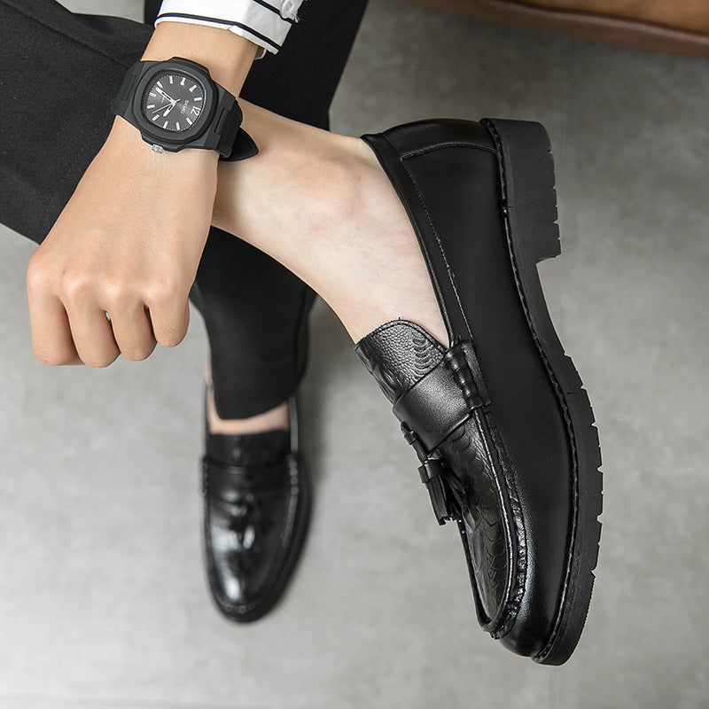 Personalized Tassel Pointed Toe New Fashion Leather Casual Shoes