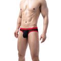 Gold Point Closed Toe Triangle Men's Fully Transparent Shorts