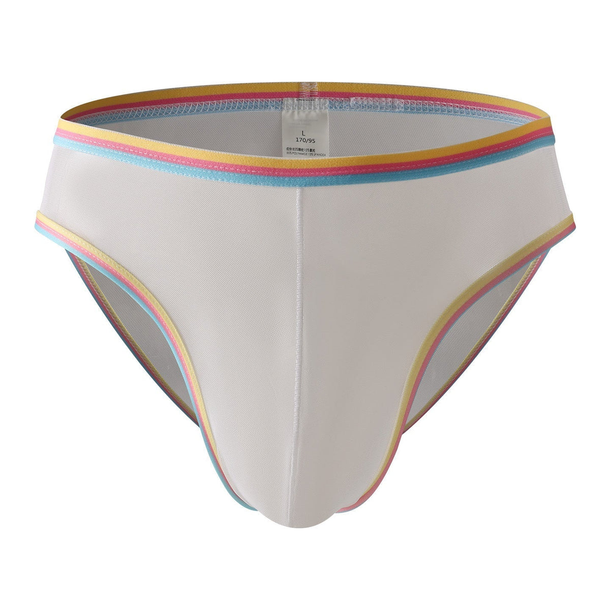 Soft Highly Elastic Mens Briefs With A Half-hip Design