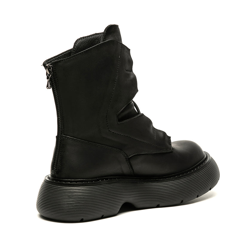 Mens Fashion Casual Thick Bottom Increase Casual Short Boots