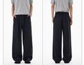 Striped Texture Casual Pants Old Money Style Suit Pants
