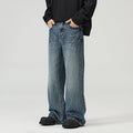 Men's Lightning Crack Blue Jeans