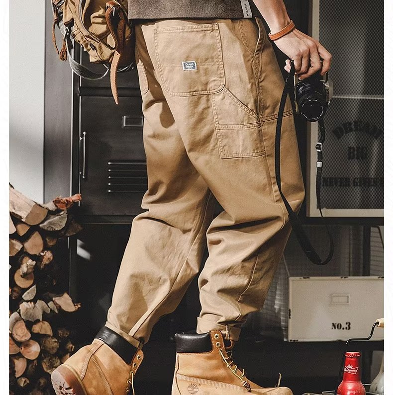 American Retro Lumberjack Ankle Banded Pants