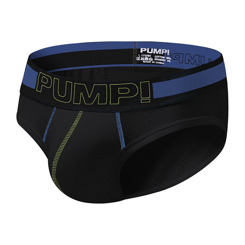 Mesh Underwear Men's Cotton Black And White Briefs