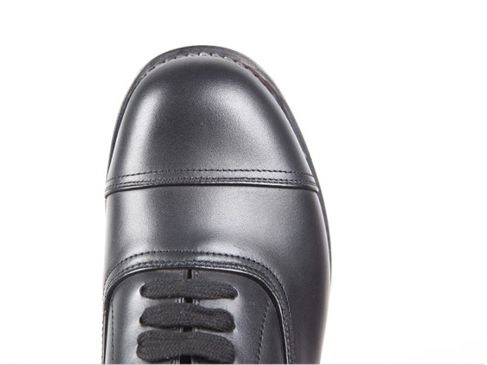 Three Connector Lace-up Leather Shoes