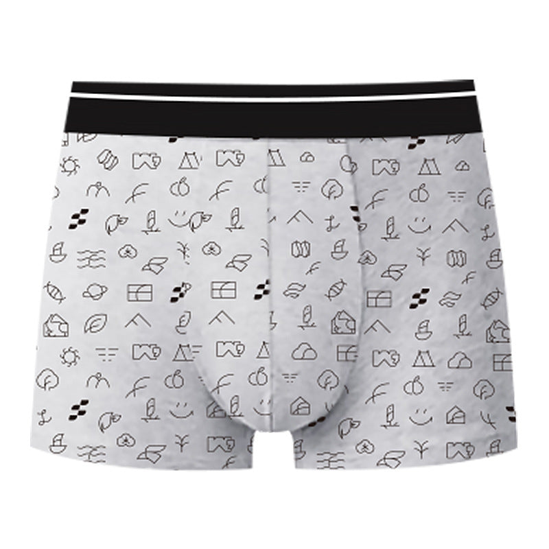Men's Purified Cotton Underwear Square Meters Four Corners Sterile Disposable