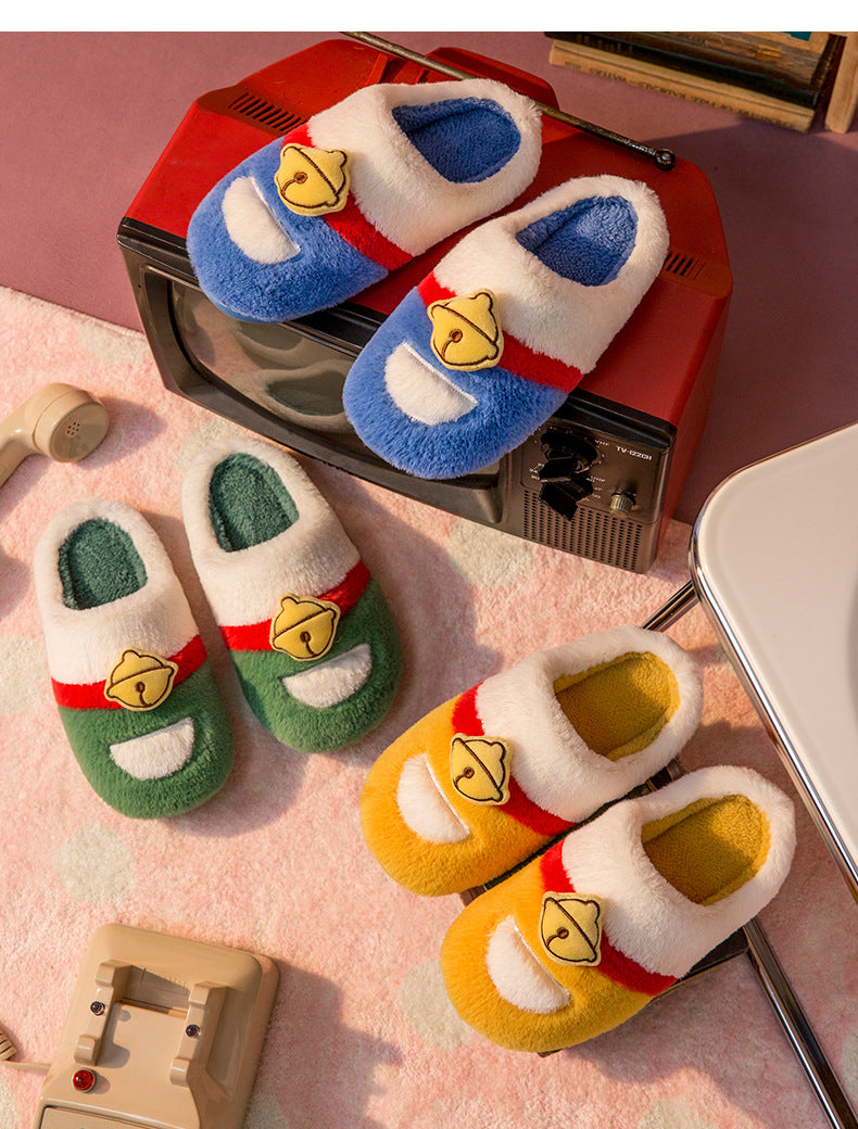 Home Indoor Warm Fluffy Fluffy Men's Slippers