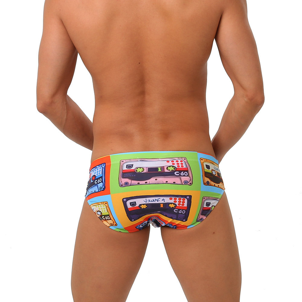 Low Waist Quick Dry Men's Triangle Swimming Trunks