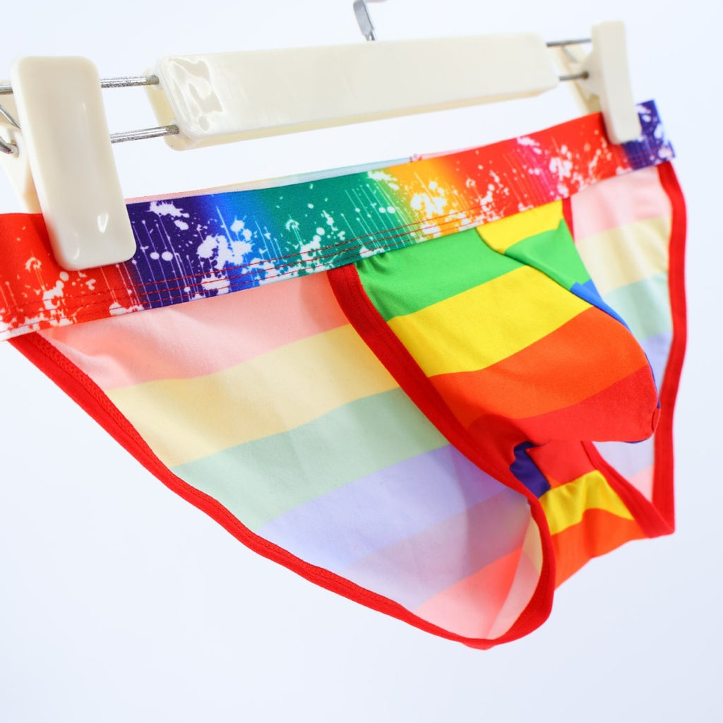 Men's Rainbow Triangle Side-vented Breathable Underwear